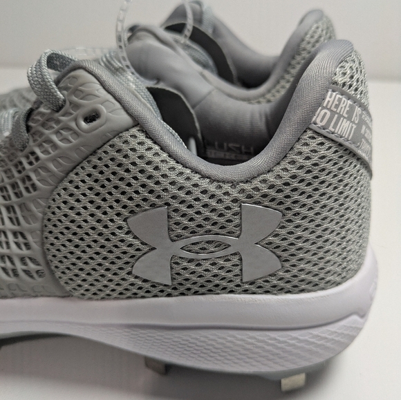 Under Armour Womens UA Glyde 2 MT Softball Cleats 11 Grey/Silver MSRP$95 - Picture 3 of 7